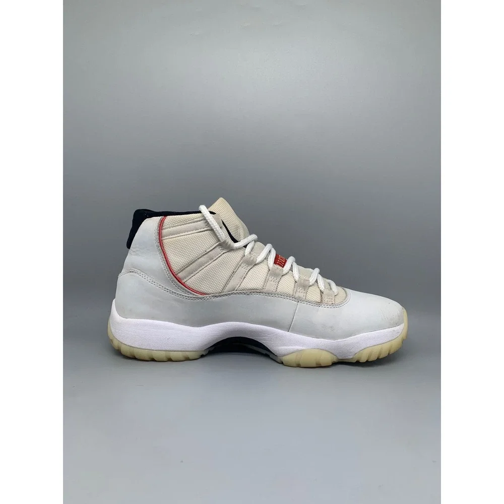 Jordan 11 Retro Platinum Tint‎ Sail Red 378037-016 Men's Sz 11